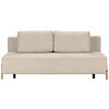 SCHLAFSOFA Bouclé Beige  - Beige/Naturfarben, Design, Holz/Textil (211/88/102cm) - Niels Andersson
