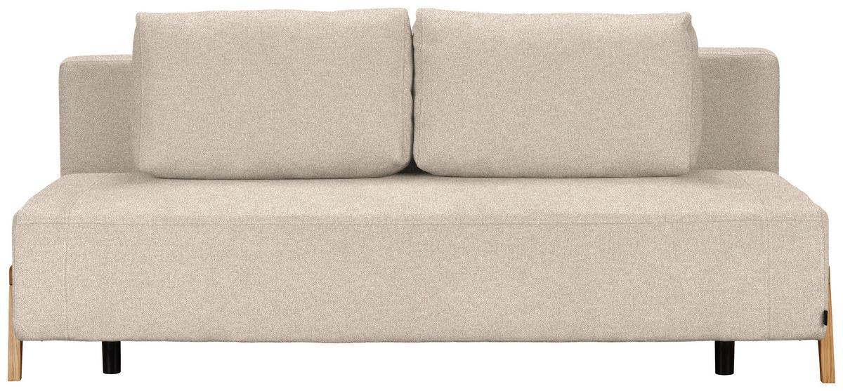 SCHLAFSOFA in Textil Beige  - Beige/Naturfarben, Design, Holz/Textil (211/88/102cm) - Niels Andersson