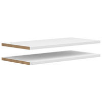 EINLEGEBODENSET 76,9/2,2/36 cm   - Weiss, Modern, Holzwerkstoff (76,9/2,2/36cm) - Carryhome