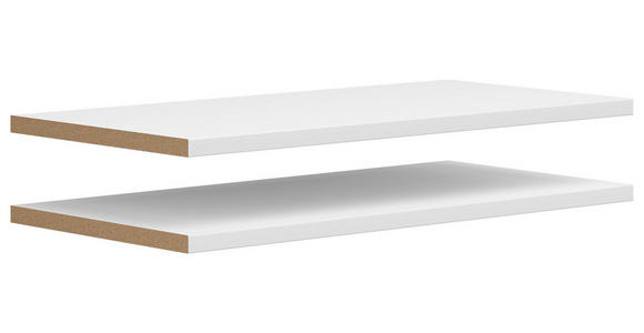 EINLEGEBODENSET 76,9/2,2/36 cm - Weiß, MODERN, Holzwerkstoff (76,9/2,2/36cm) - Carryhome