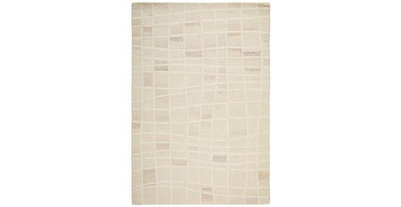 WOLLTEPPICH 130/190 cm Edition Alkatif Modern Beige - Beige, Design, Textil (130/190cm) - Novel