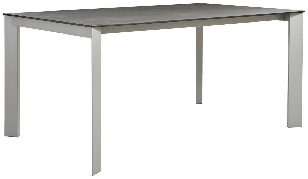 GARTENTISCHGESTELL 160/100/74 cm Metall  - Silberfarben, Basics, Metall (160/100/74cm)