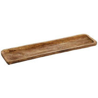 DEKORAČNÍ PODNOS, dřevo, 66/17/2 cm - hnědá, Basics, dřevo (66/17/2cm)