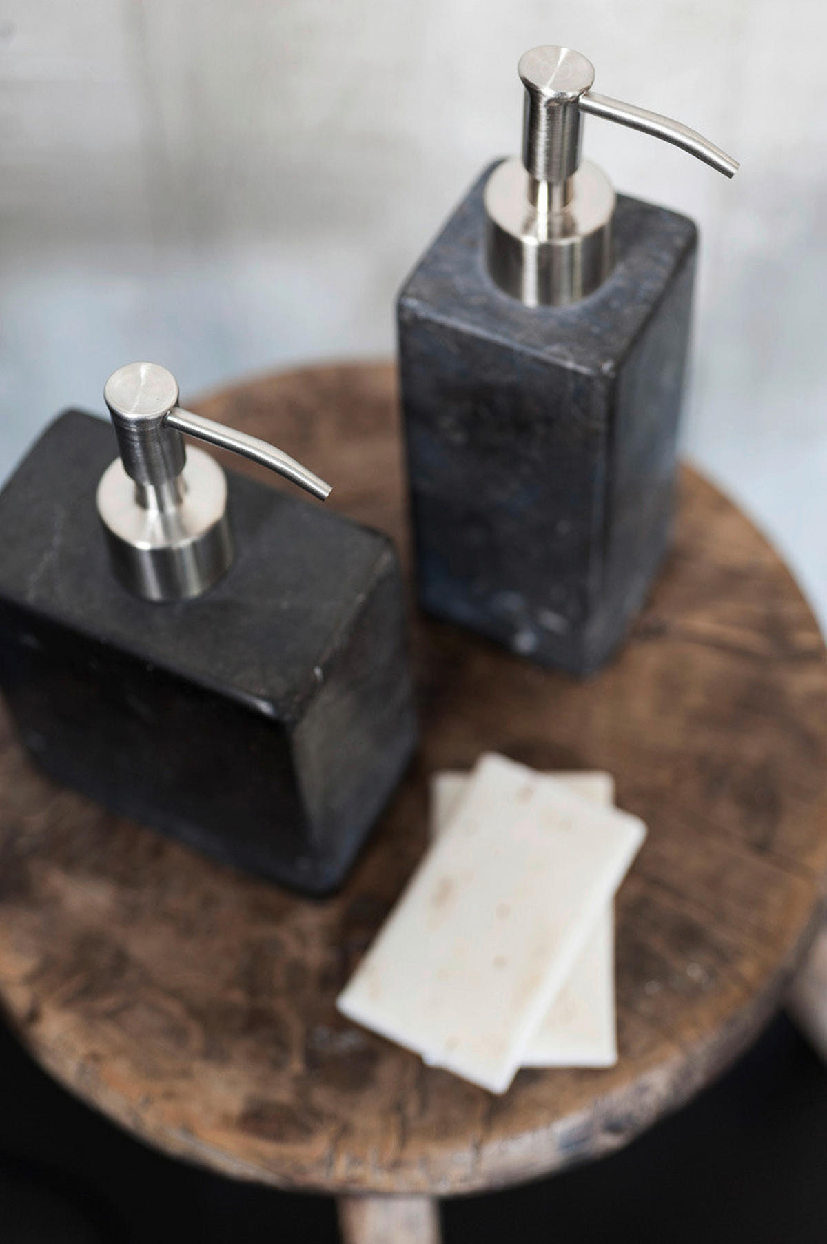 SEIFENSPENDER Stein  - Dunkelgrau/Grau, Basics, Stein (6/6/20,5cm) - Aquanova