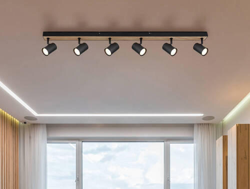 STRAHLER 115/6/13,5 cm   - Dunkelbraun/Schwarz, Natur, Holzwerkstoff/Metall (115/6/13,5cm) - Globo