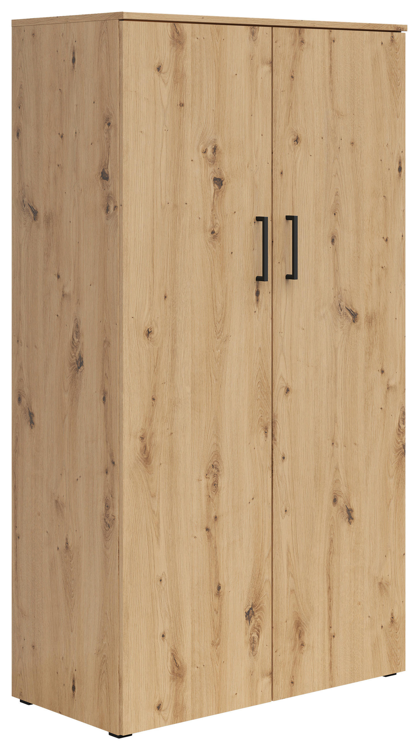 MEHRZWECKSCHRANK 80/147/40 cm  in Eiche Artisan  - Anthrazit/Schwarz, MODERN, Holzwerkstoff/Kunststoff (80/147/40cm) - Carryhome