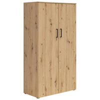 MEHRZWECKSCHRANK 80/147/40 cm  in Eiche Artisan  - Anthrazit/Schwarz, MODERN, Holzwerkstoff/Kunststoff (80/147/40cm) - Carryhome