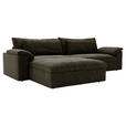 ECKSOFA  in Webstoff Schwarz  198/306 cm  - Schwarz, MODERN, Kunststoff/Textil (198/306cm) - Carryhome