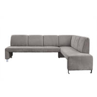 KLUPA KUTNA  cappuccino  drvo, tekstil, drvni materijal      - srebrne boje/cappuccino, Moderno, drvni materijal/drvo (263/198cm) - Livetastic