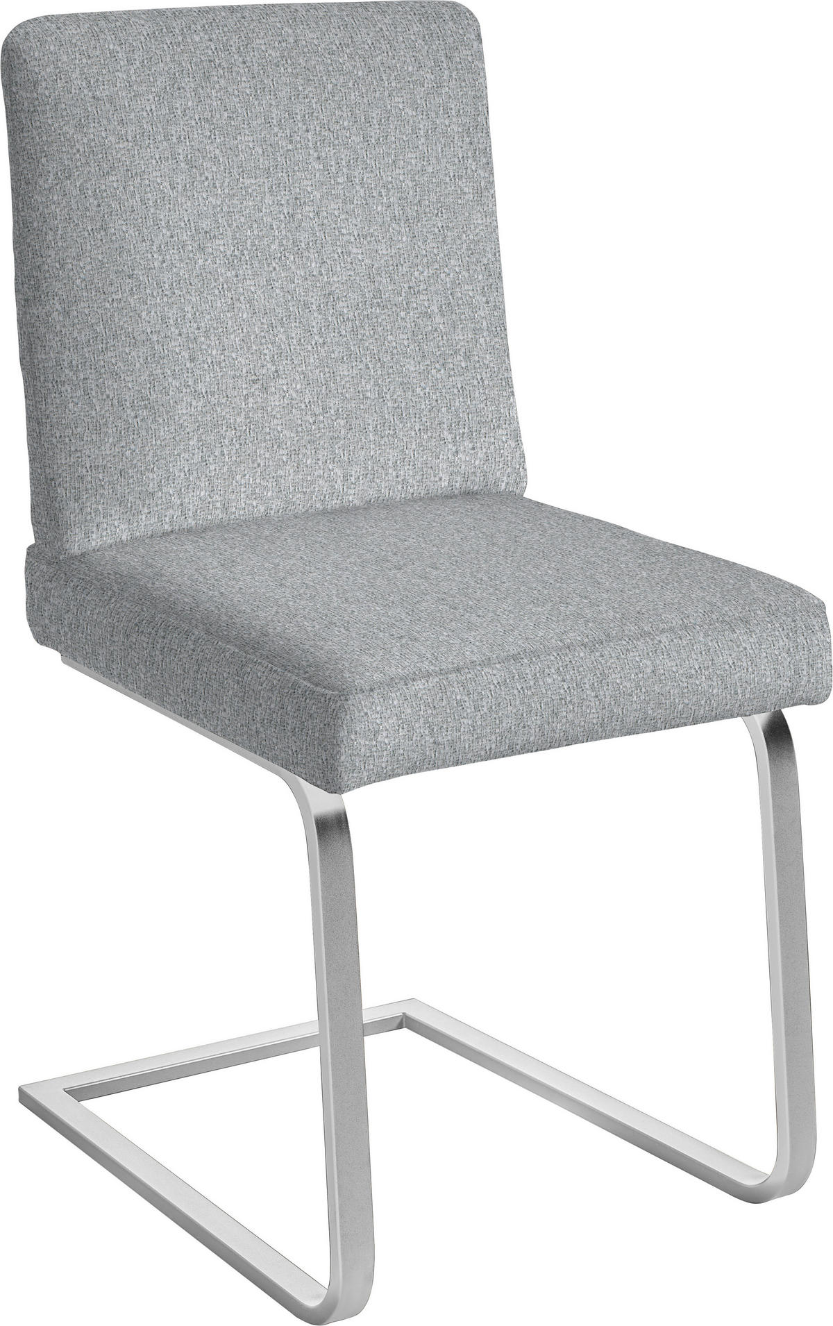 SCHWINGSTUHL  in Stahl Chenille  - Chromfarben/Hellgrau, Design, Textil/Metall (46/92/60cm) - Dieter Knoll
