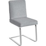 SCHWINGSTUHL  in Stahl Chenille  - Chromfarben/Hellgrau, Design, Textil/Metall (46/92/60cm) - Dieter Knoll