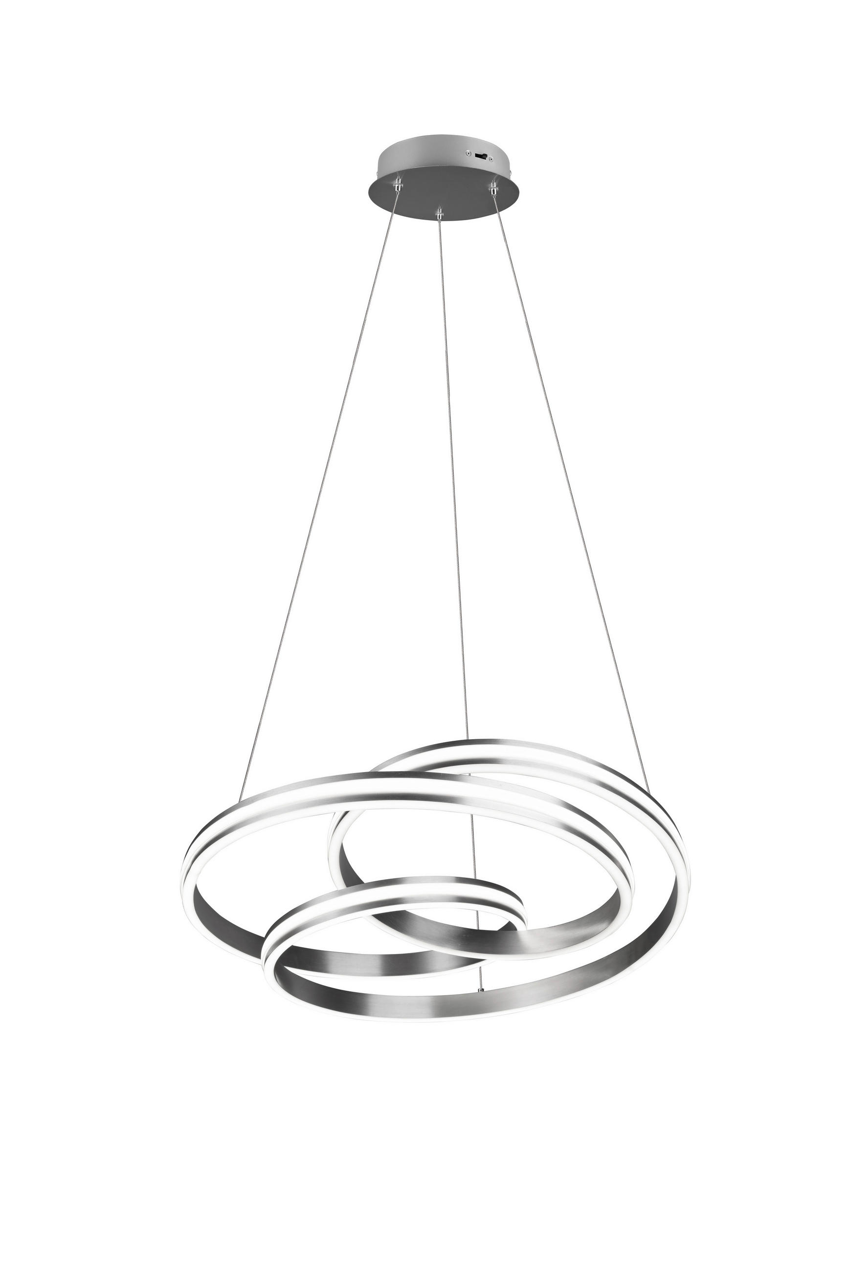 LED FÜGGESZTÉK - nikkel, Design, fém (60/150cm)