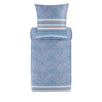 BETTWÄSCHE Maser Satin 200/200 cm  - Blau, Basics, Textil (200/200cm) - Bassetti