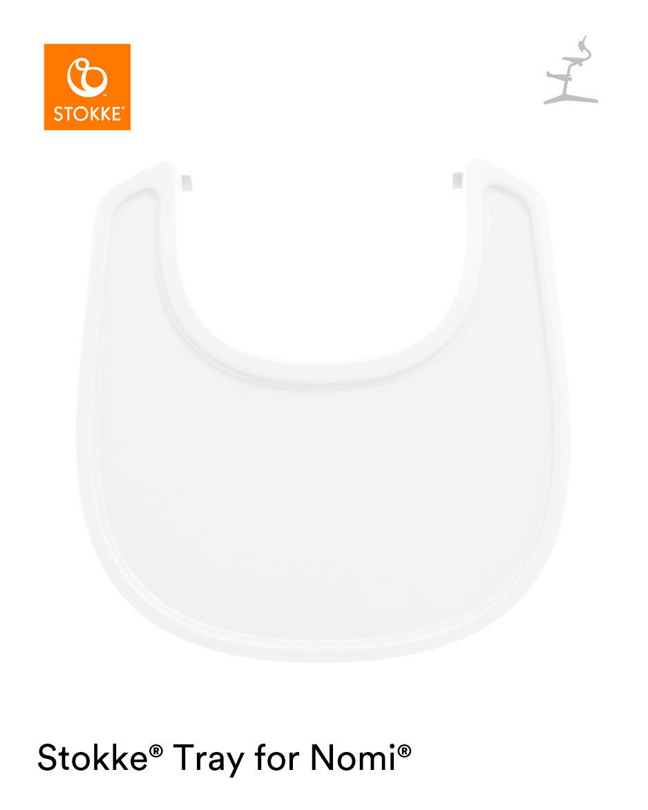 ESS- UND SPIELBRETT Nomi  - Weiß, Basics, Kunststoff (44/43/9cm) - Stokke