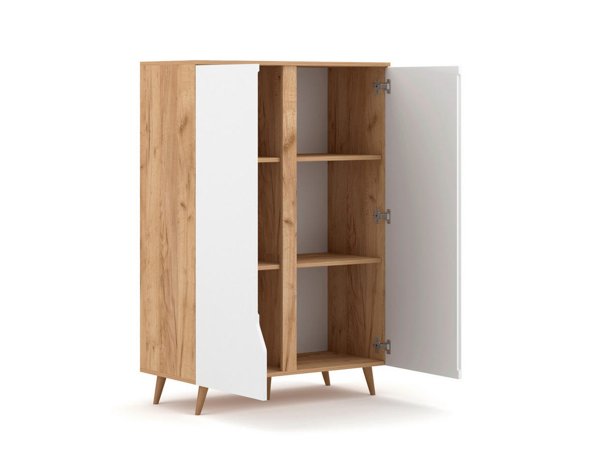 SIDEBOARD  in 90/132/42 cm  - Eichefarben/Eiche Wotan, Design, Holzwerkstoff (90/132/42cm) - Livetastic