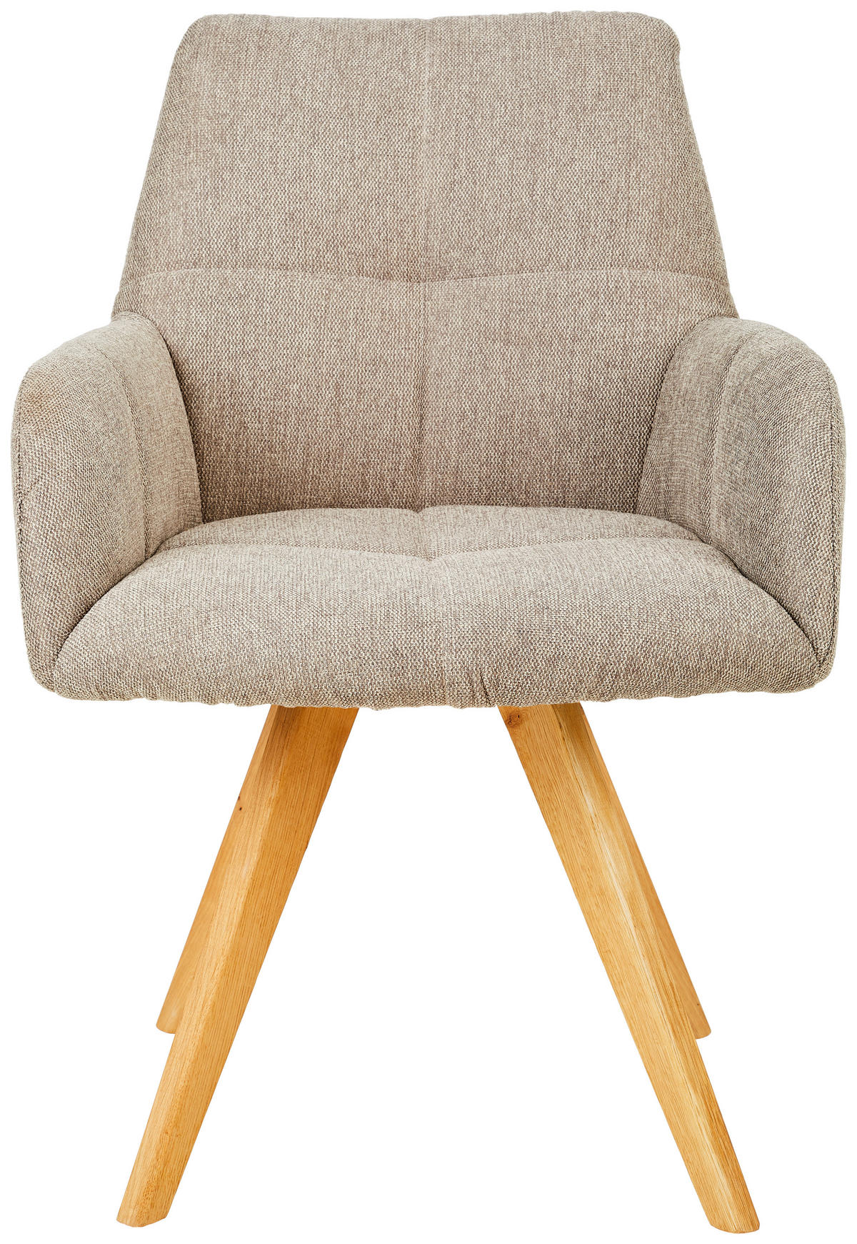 ŽIDLE S PODRUČKAMI, tkaná látka, šedohnědá - barvy dubu/šedohnědá, Konvenční, dřevo/textil (62/87,5/68,5cm) - Linea Natura