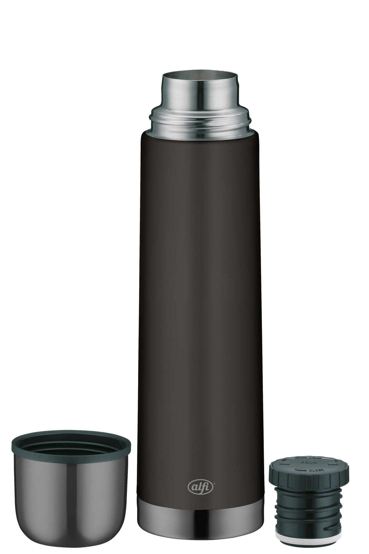 ISOLIERFLASCHE ISOTHERM ECO 0,75 L  - Schwarz, Design, Metall (0,75l) - Alfi