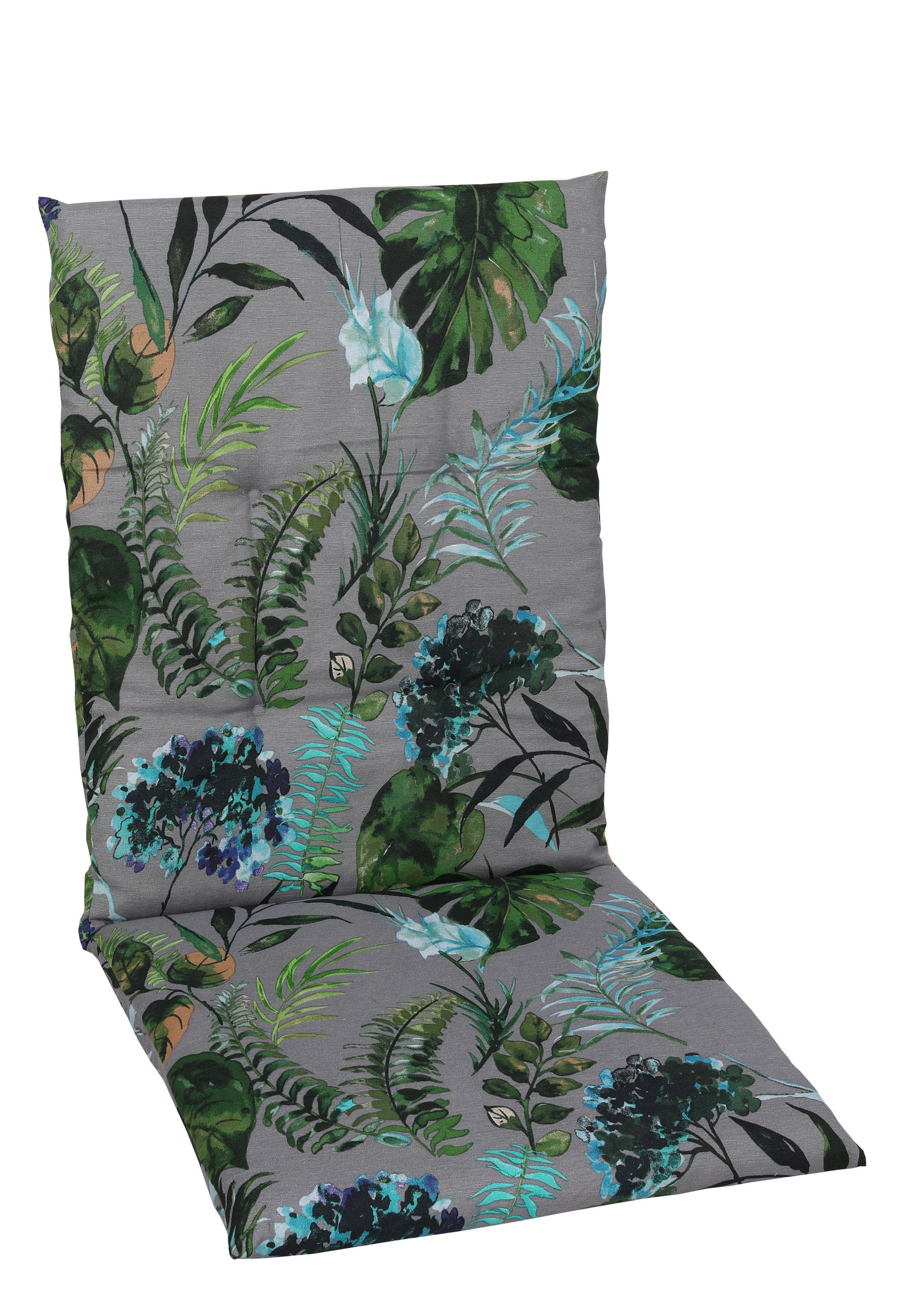 SZÉKPÁRNA zöld viirág  - zöld, Konventionell, textil (48/5/108cm)