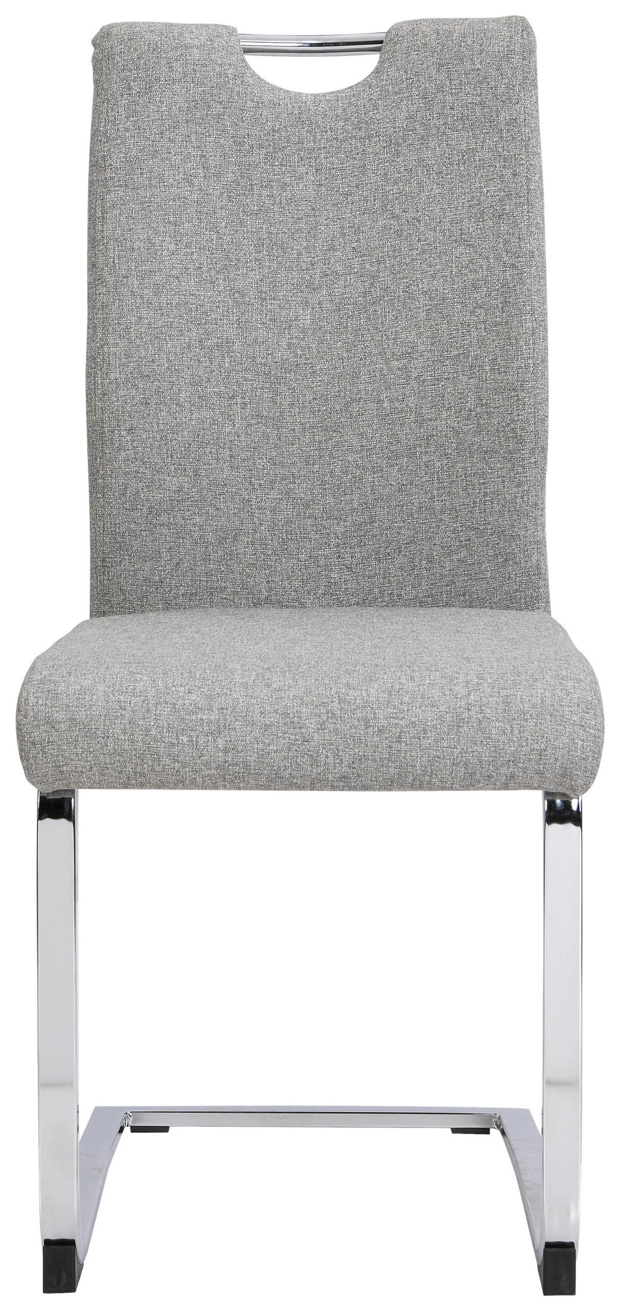 SVIKTSTOL i järn vävt tyg  - kromfärg/grå, Design, metall/textil (44/98/58cm) - Carryhome