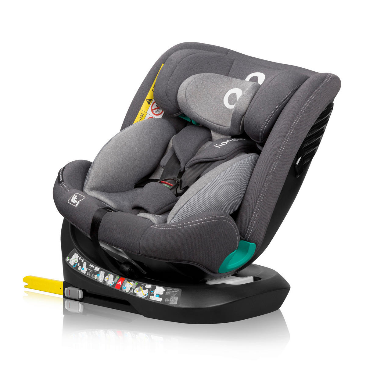KINDERAUTOSITZ  - Grau, Basics, Kunststoff (44,5/60/81cm) - Lionelo