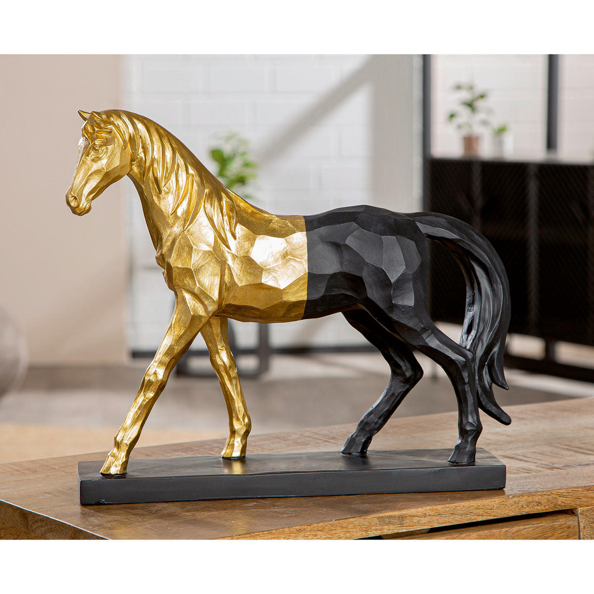 DEKOPFERD - Schwarz, Basics, Kunststoff (34,5/30,5/9,5cm)