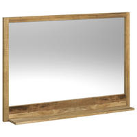 BADEZIMMERSPIEGEL 116/80/16 cm  - Naturfarben, Natur, Glas/Holz (116/80/16cm) - Livetastic