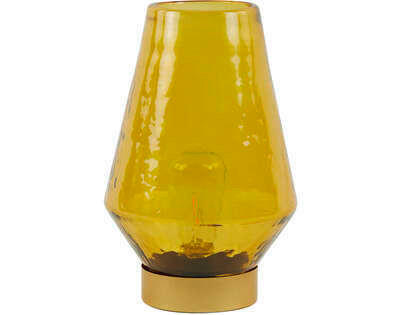LED-TISCHLEUCHTE - Goldfarben/Dunkelgelb, Basics, Glas (16/23,5/16cm) - Light & Living