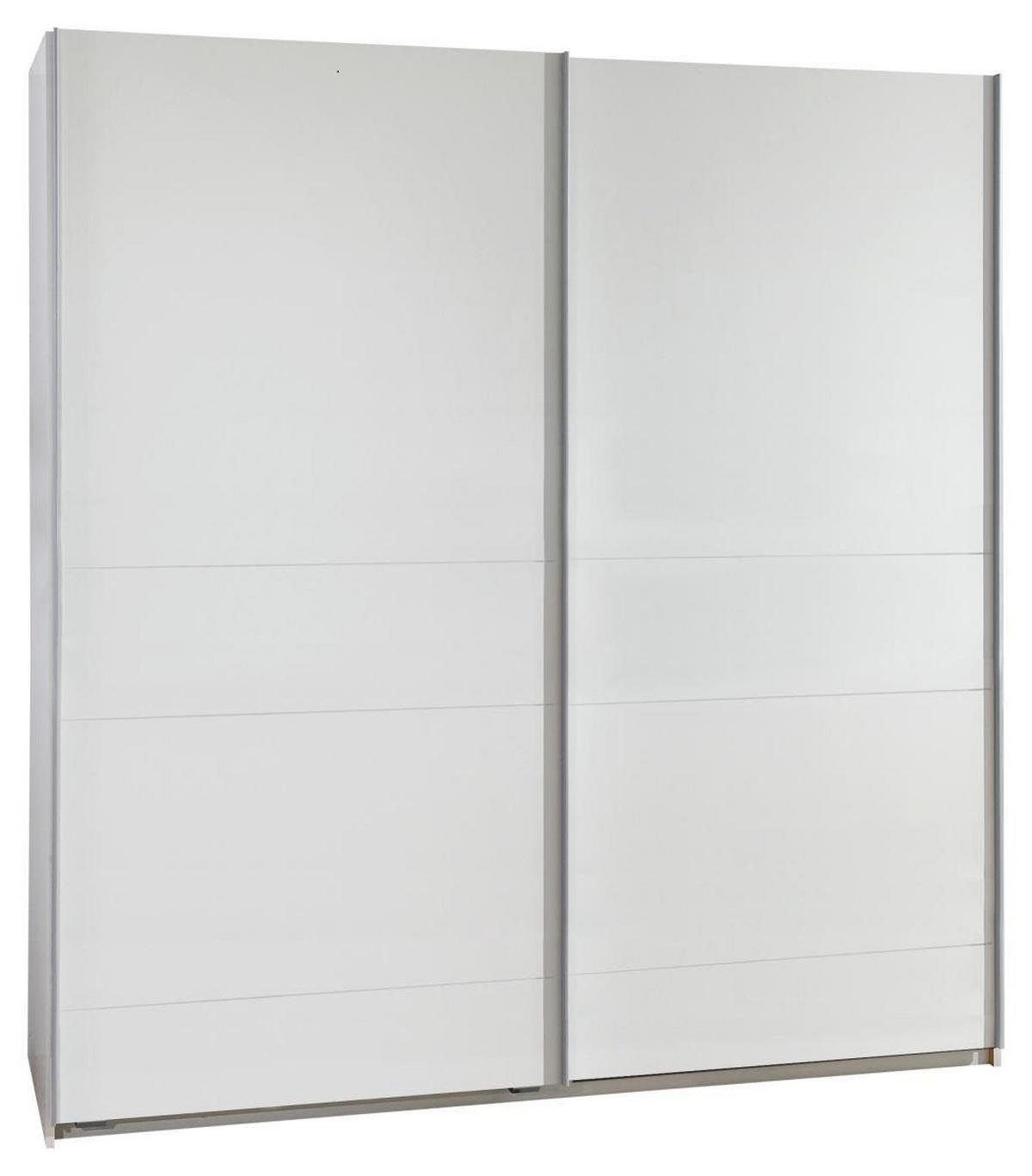 SKŘÍŇ S POSUVNÝMI DVEŘMI, bílá, 135/198/64 cm - bílá/barvy stříbra, Design, kov/kompozitní dřevo (135/198/64cm) - MID.YOU