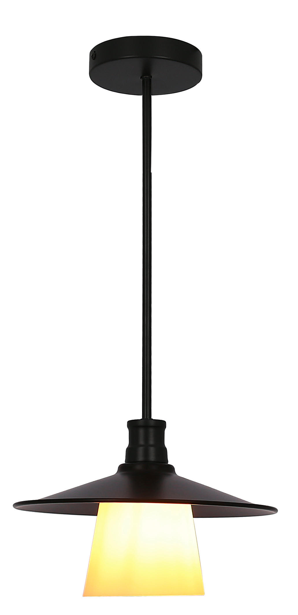 PENDELLEUCHTE Loft 26/26/57 cm   - Schwarz, Design, Metall (26/26/57cm)
