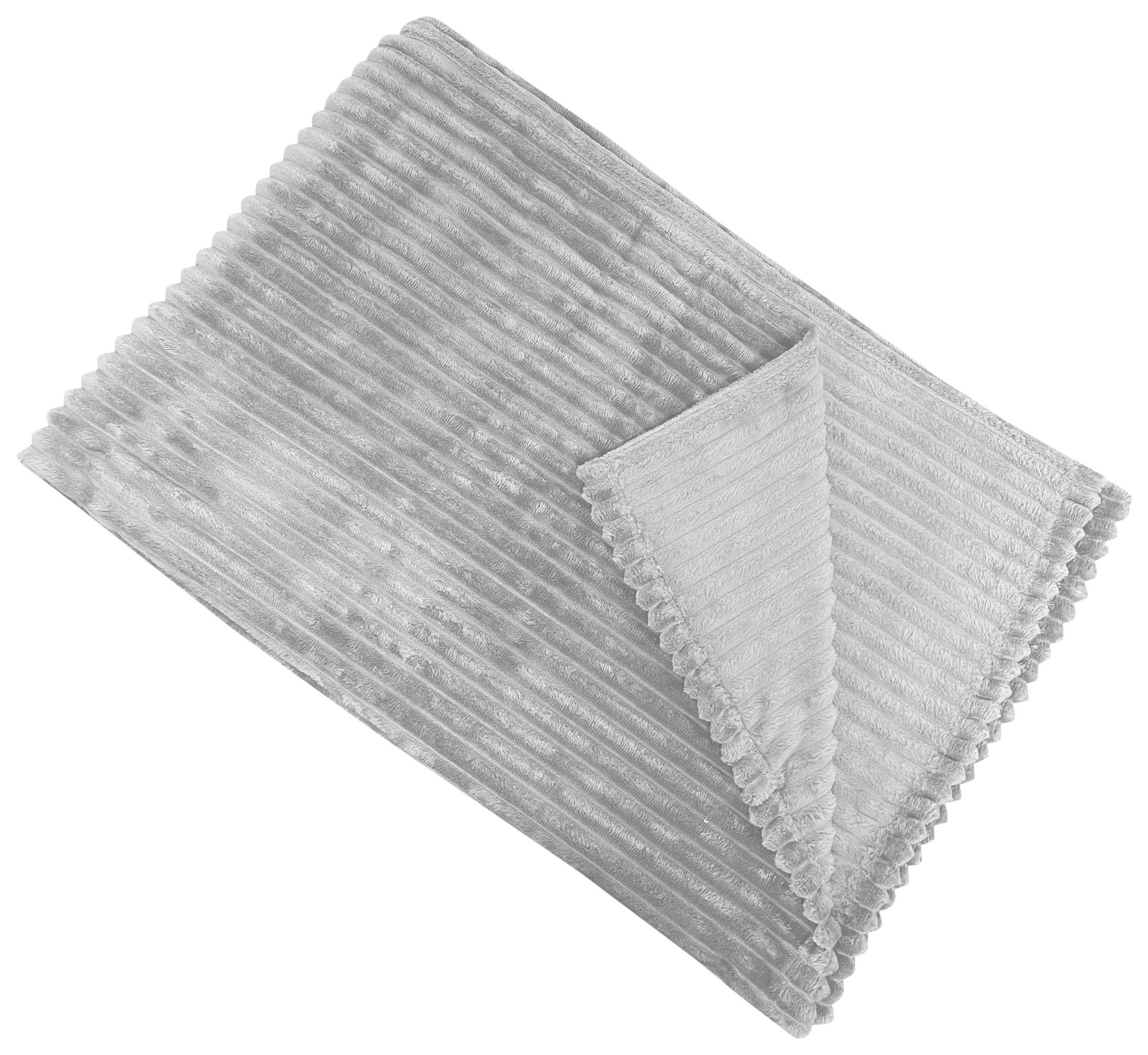 Kuscheldecke Sina Silberfarben 150x200 cm