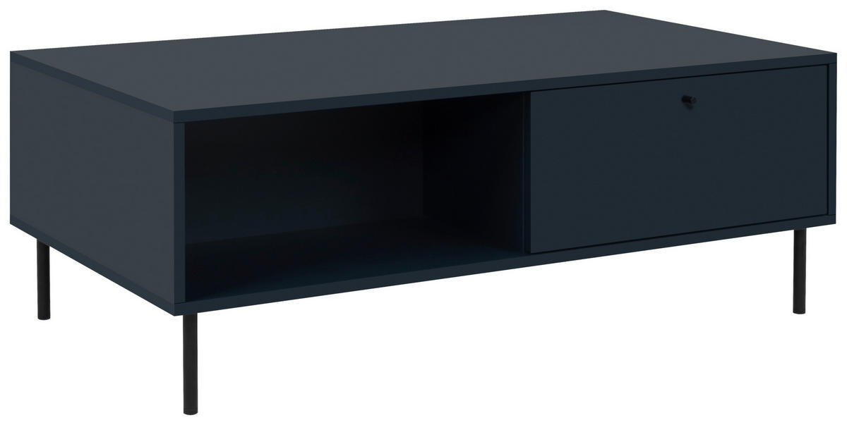 KLUB STOLIĆ tamno plava  drvni materijal  - tamno plava/crna, Moderno, drvni materijal/metal (110/60/40cm) - MID.YOU