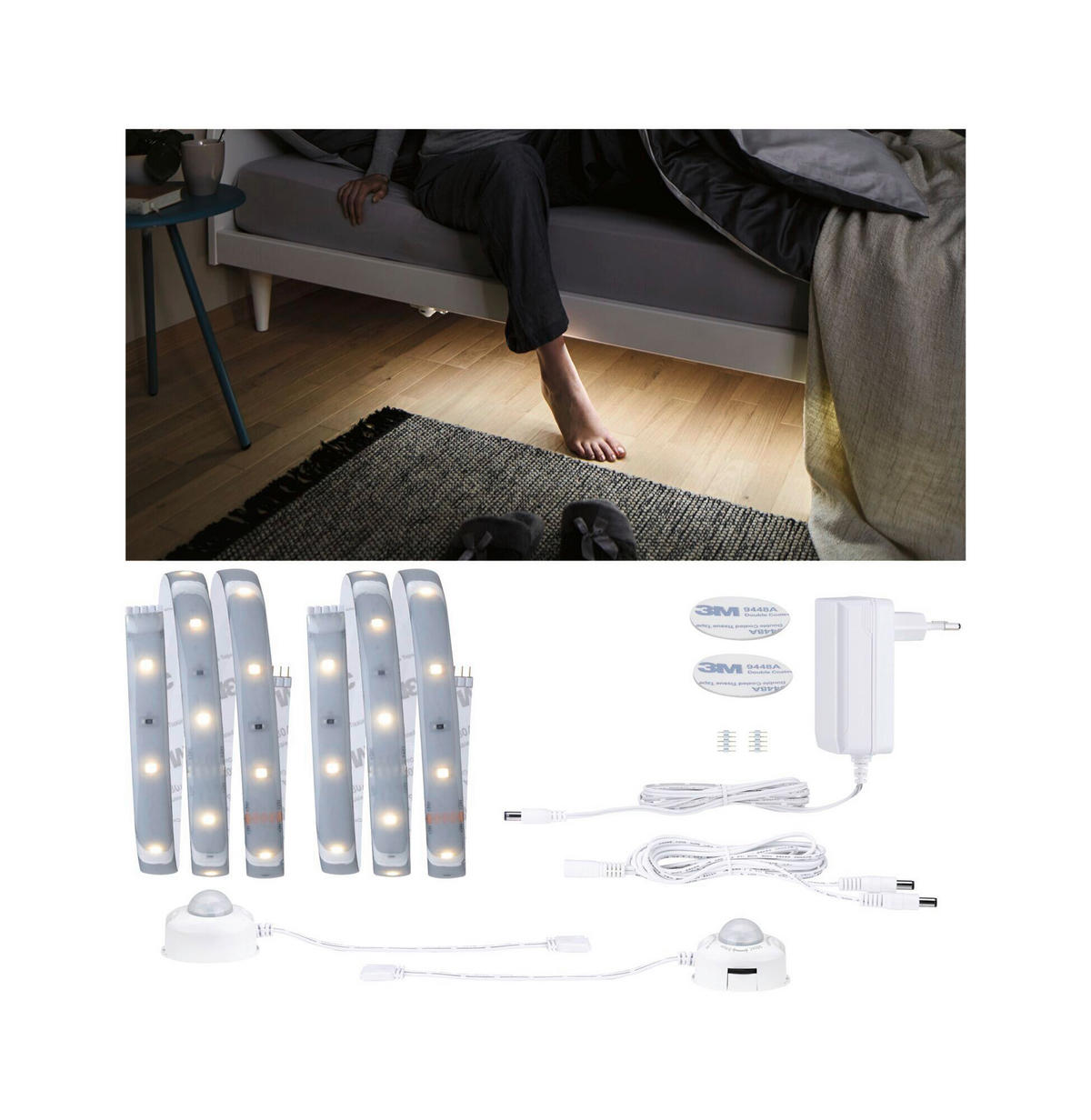 LED-STRIP 78894 2x100,0 cm   - Silberfarben, Basics, Kunststoff (2x100,0cm) - Paulmann