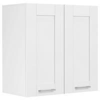 KÜCHENOBERSCHRANK 60/60/31 cm  in Weiß  - Silberfarben/Weiß, Trend, Holzwerkstoff/Kunststoff (60/60/31cm) - MID.YOU