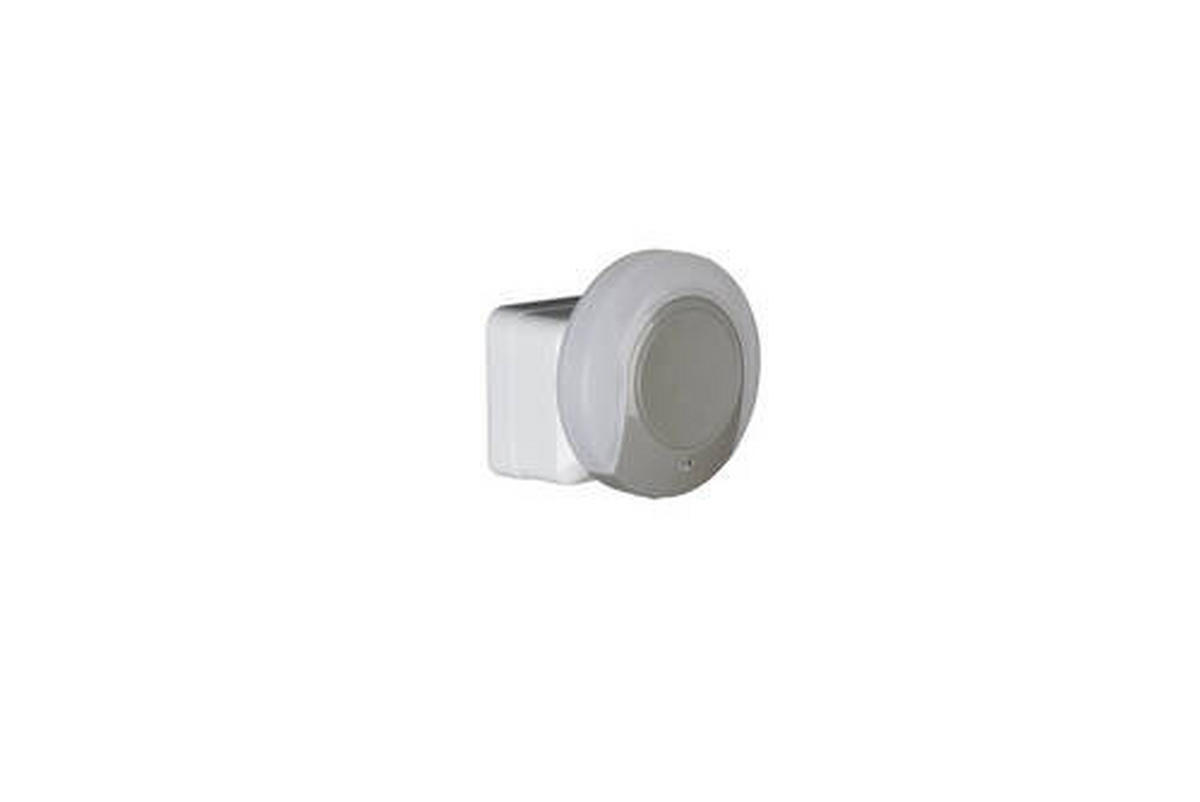LAMPA ZA UTIČNICU - siva/bela, Osnovno, plastika (9cm)
