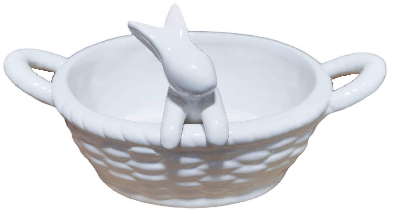 DEKOKORB  - Weiß, LIFESTYLE, Keramik (20,5/13/10cm)