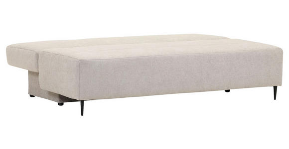 SCHLAFSOFA mit Liegefunktion, Schlafen auf Sitzhöhe, Rücken echt, Stoffauswahl Flachgewebe Braun - Schwarz/Braun, KONVENTIONELL, Textil/Metall (197/75/100cm) - Carryhome