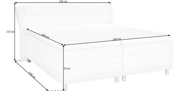 POLSTERBETT 160/200 cm  in Dunkelbraun  - Dunkelbraun/Silberfarben, KONVENTIONELL, Holz/Textil (160/200cm) - Esposa