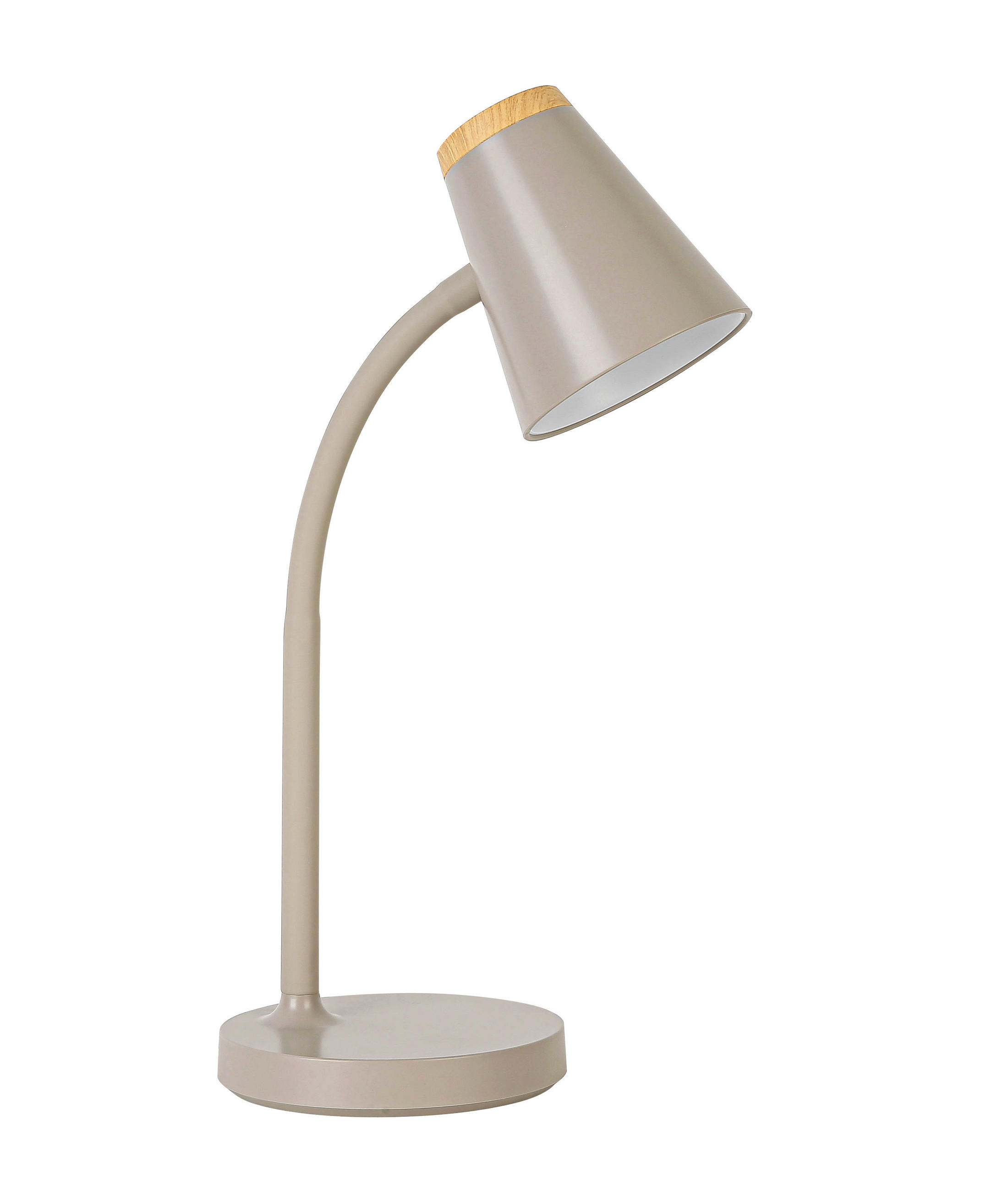 LED SVJETILJKA ZA PISAĆI STOL  - boje hrasta/boje pijeska, Design, metal/plastika (42/13,2/13,2cm) - Boxxx