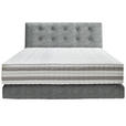 BOXSPRINGBETT 160/200 cm  in Grau  - Grau, KONVENTIONELL, Holz/Textil (160/200cm) - Dieter Knoll