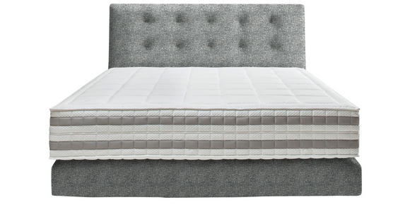 BOXSPRINGBETT 160/200 cm  in Grau  - Grau, KONVENTIONELL, Holz/Textil (160/200cm) - Dieter Knoll