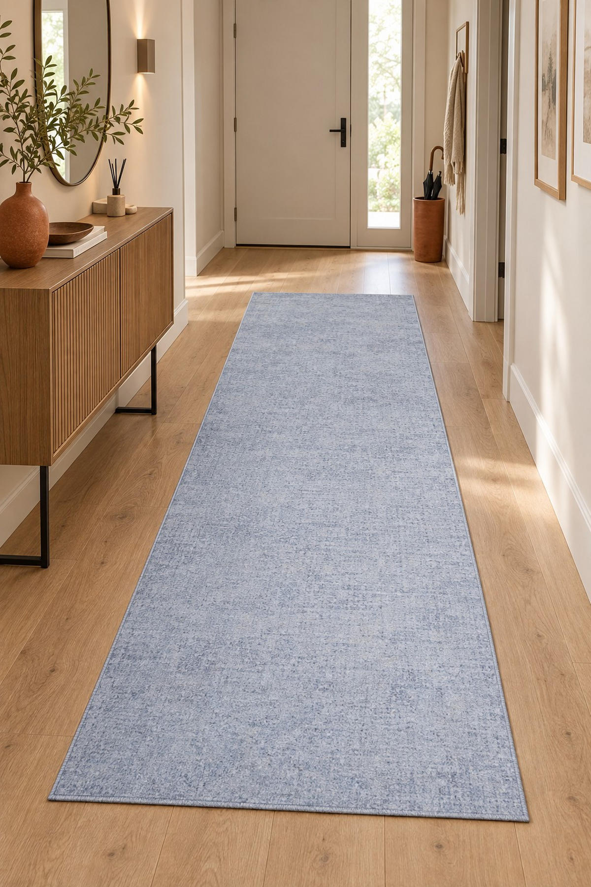 VINTAGE-TEPPICH  Wohnzimmer 80/250 cm Wasi Grau rechteckig  - Grau, Design, Textil (80/250cm) - Novel