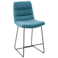 TRESENSTUHL in Petrol  - Petrol/Schwarz, Design, Textil/Metall (52/106/66cm) - Dieter Knoll