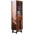 VITRINE in massiv Recyclingholz Multicolor - Multicolor, LIFESTYLE, Glas/Holz (55/190/40cm) - Landscape VITRINE in massiv Recyclingholz Multicolor - Multicolor, LIFESTYLE, Glas/Holz (55/190/40cm) - Landscape