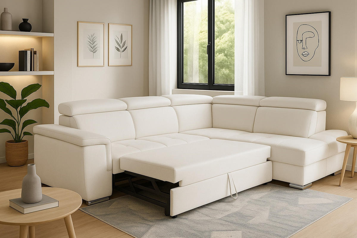 SAROKKANAPÉ textil bézs  - bézs, Basics, textil (260/203cm) - Carryhome