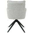 ARMLEHNSTUHL  in Eisen Leinenoptik  - Beige/Schwarz, Design, Textil/Metall (61/90/67cm) - Novel