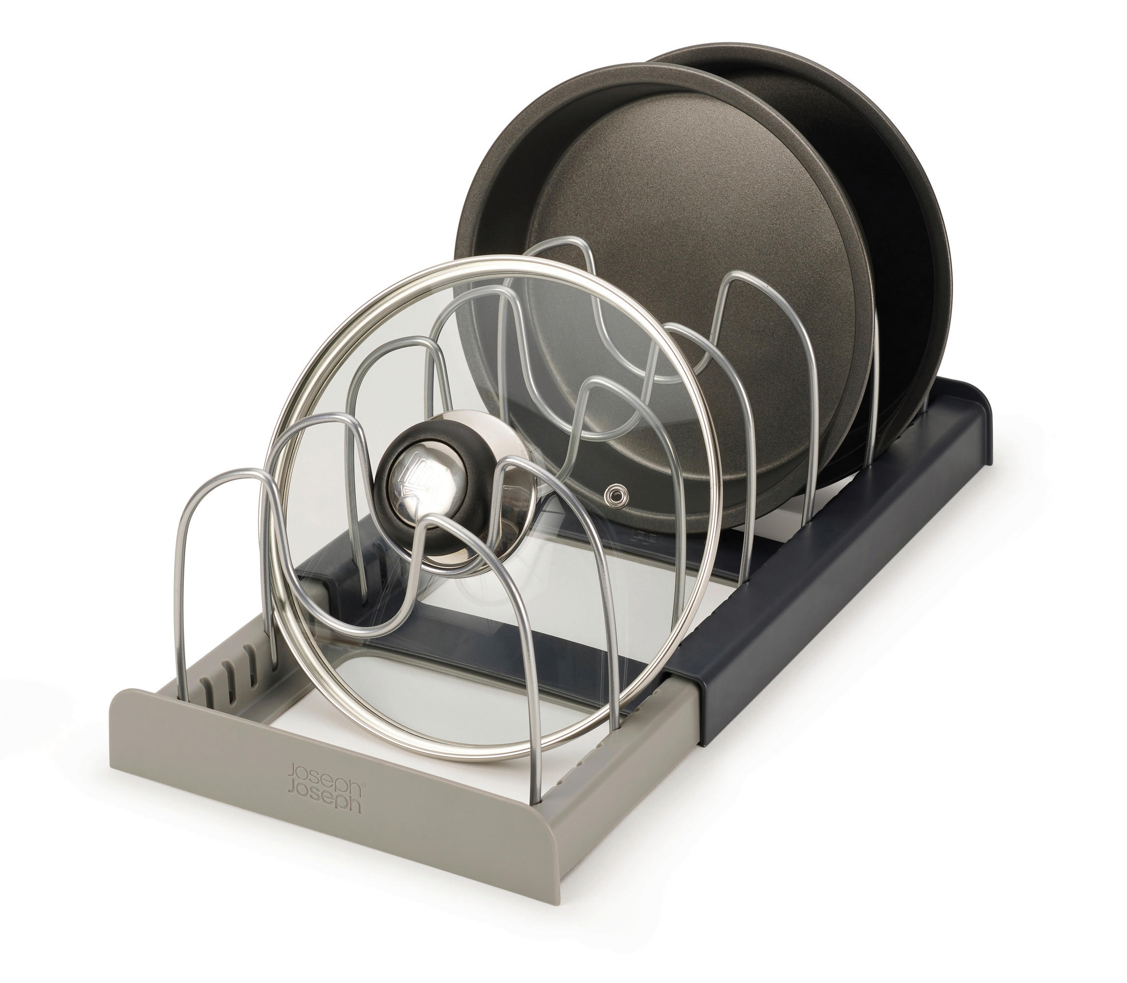SET ORGANIZATORA ZA KUHINJU - siva, Osnovno, metal (57,5/14,7/20,4cm) - Joseph Joseph