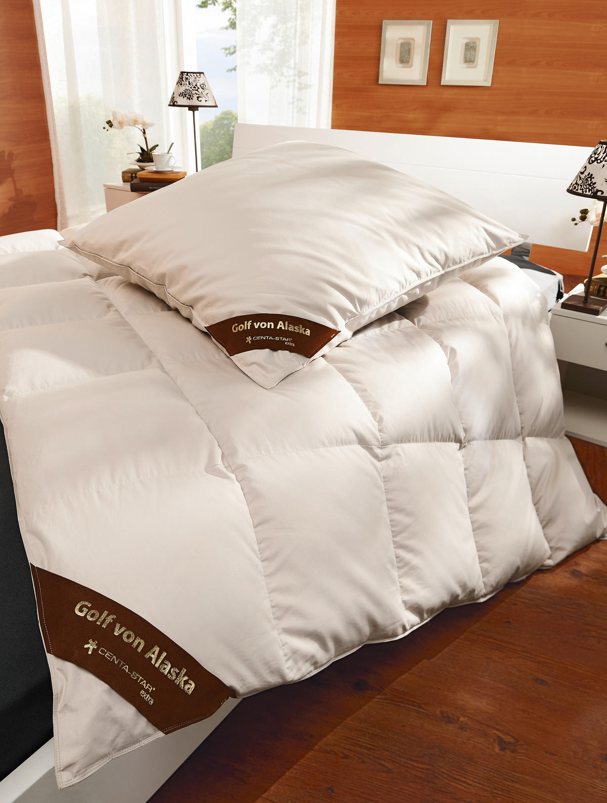 DAUNENDECKE 135/200 cm Golf von Alaska  - Sahara, Basics (135/200cm) - Centa-Star