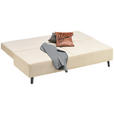 SCHLAFSOFA in Cord Beige  - Beige/Schwarz, Design, Textil/Metall (193/85/88cm) - Novel