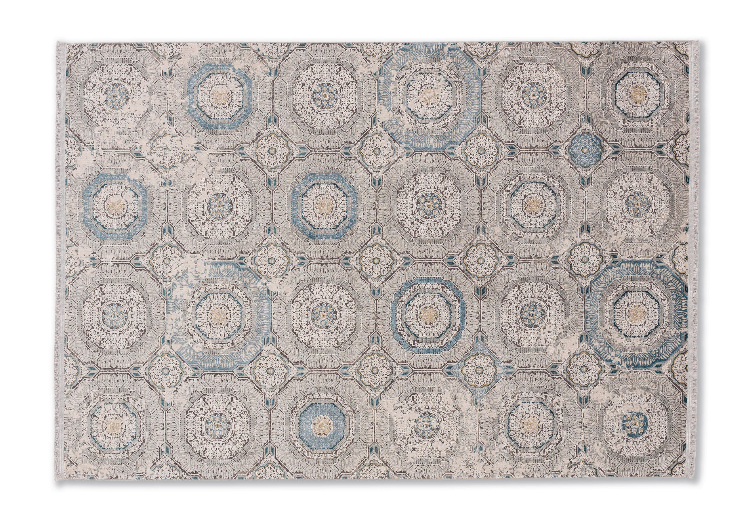VINTAGE-TEPPICH 133/190 cm Gravina Blau  - Blau, KONVENTIONELL, Textil (133/190cm) - Novel
