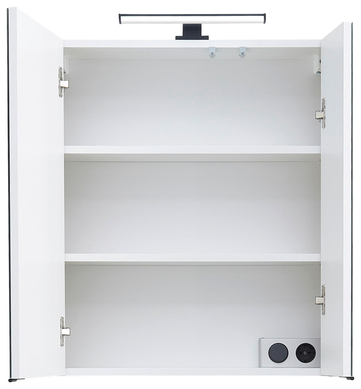 SPIEGELSCHRANK 60/70/20 cm  - Eichefarben/Schwarz, Natur, Glas/Holzwerkstoff (60/70/20cm) - Xora